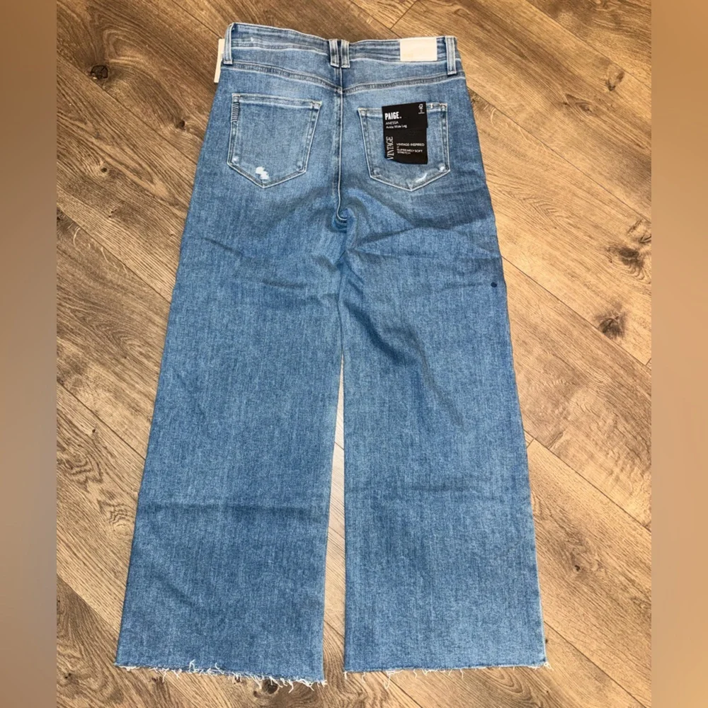 Anthropologie Paige vintage size 27 Anessa ankle wide crop Jean - Picture 3 of 3